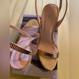J Lo Gold Caro Sandals